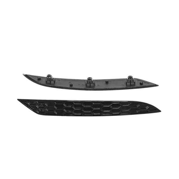 MK7.5 Rear Bumper Piano Black Honeycomb Reflectors - Image 2