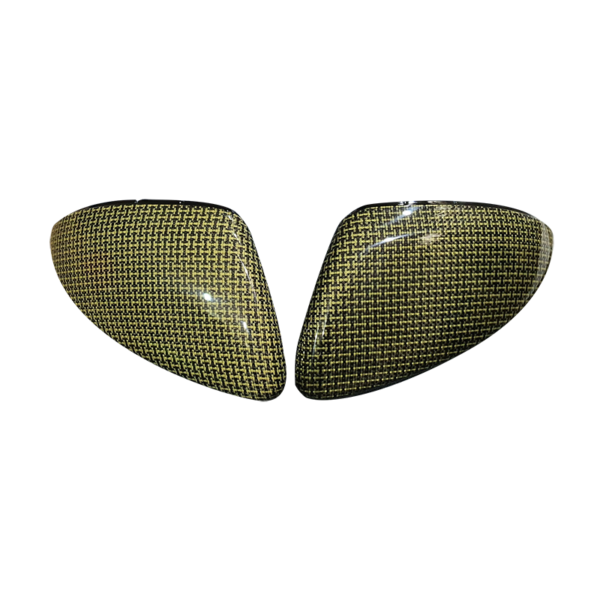 MK7/7.5 Kevlar Yellow Side Mirror Replacement Caps - Image 2