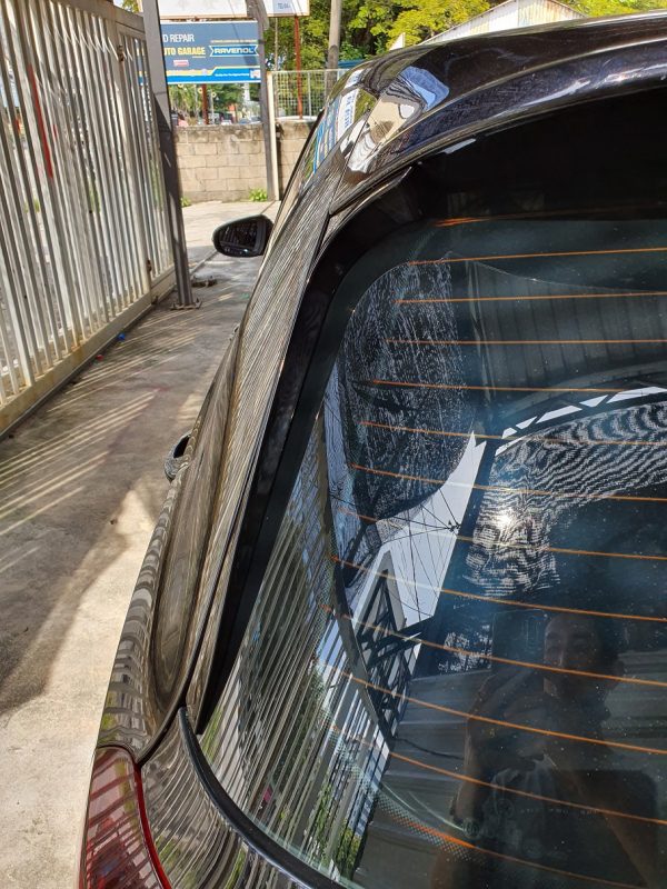 MK6 Rear Spoiler Side Wings Piano Black - Image 5
