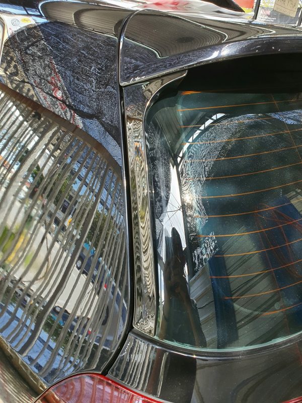 MK6 Rear Spoiler Side Wings Piano Black - Image 4