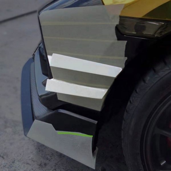 Honda FK8 R Front Bumper Canards V2 - Image 2